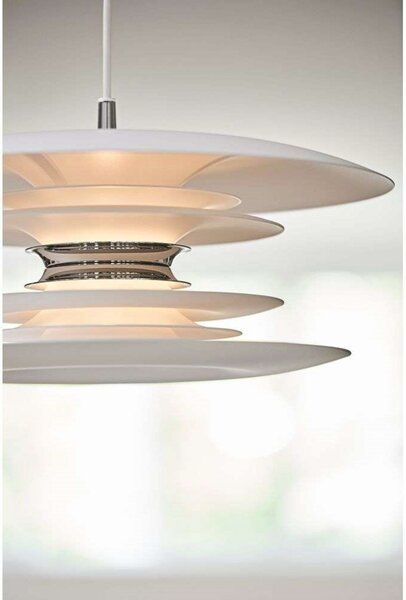 Lampa Wisząca Belid, ściemnialny, biały, jadalnia, metal