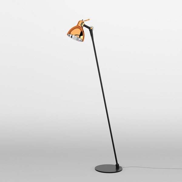 Lampa Podłogowa Rotaliana, Luxy F0 Glam, czarny, salon, metal, design