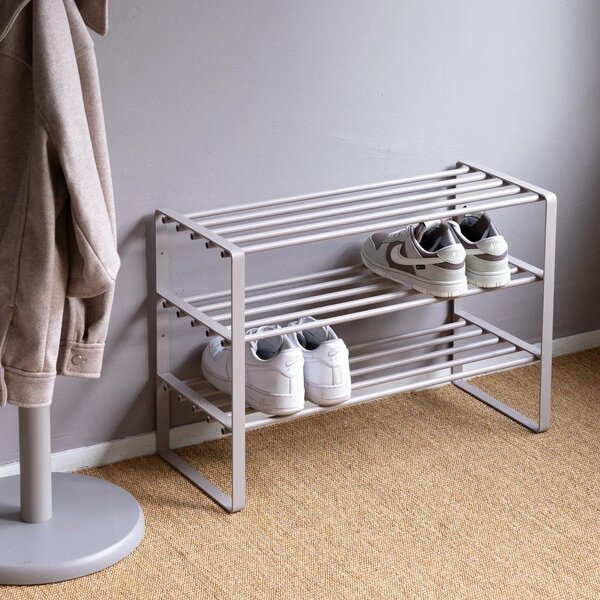 Szarobrązowa metalowa szafka na buty 70x48,5x29 cm Rex – Spinder Design
