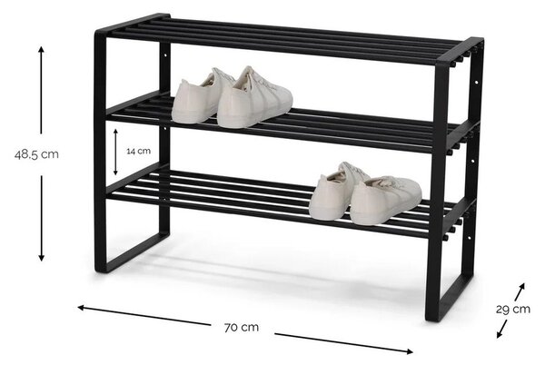 Szarobrązowa metalowa szafka na buty 70x48,5x29 cm Rex – Spinder Design