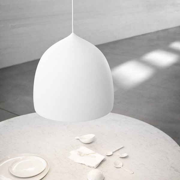 Lampa Wisząca FRITZ HANSEN, Suspence P2, ściemnialny, biały, salon, metal, design