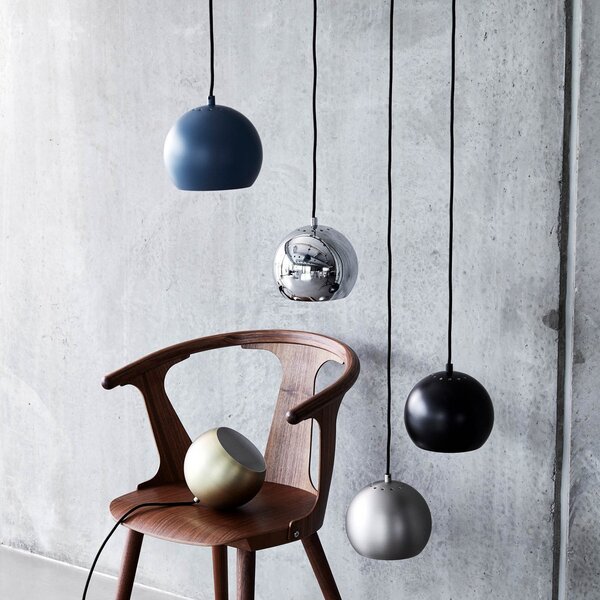 Lampa Wisząca FRANDSEN, Ball, ściemnialny, szary, salon, metal, design