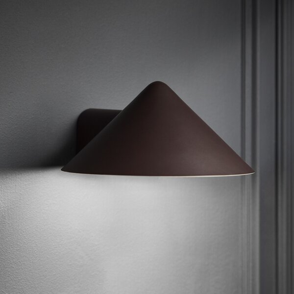 Lampa Ścienna FRANDSEN, Grasp, ściemnialny, czerwony, salon, stal szlachetna, design