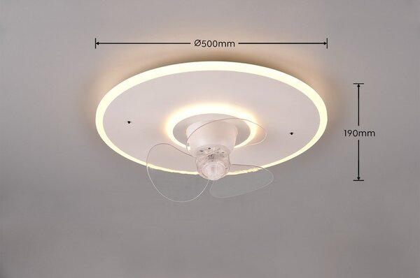 Lampa sufitowa LED w matowym białym kolorze Nybro – Reality