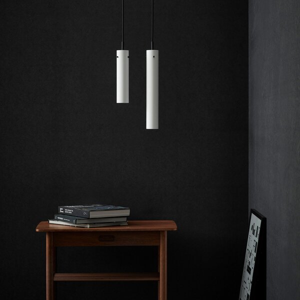Lampa Wisząca FRANDSEN, FM2014, ściemnialny, biały, salon, metal, design