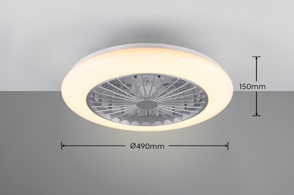 Biała lampa sufitowa LED Stralsund – Reality