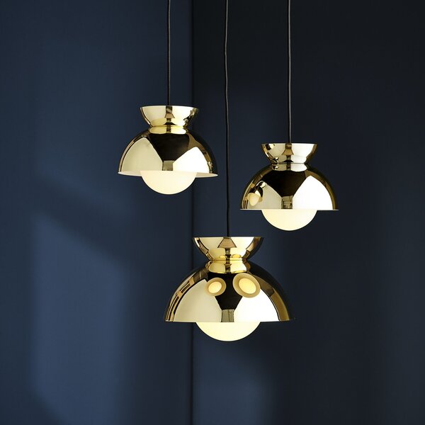 Lampa Wisząca FRANDSEN, Butterfly, ściemnialny, złoty | mosiężny, salon, metal, design