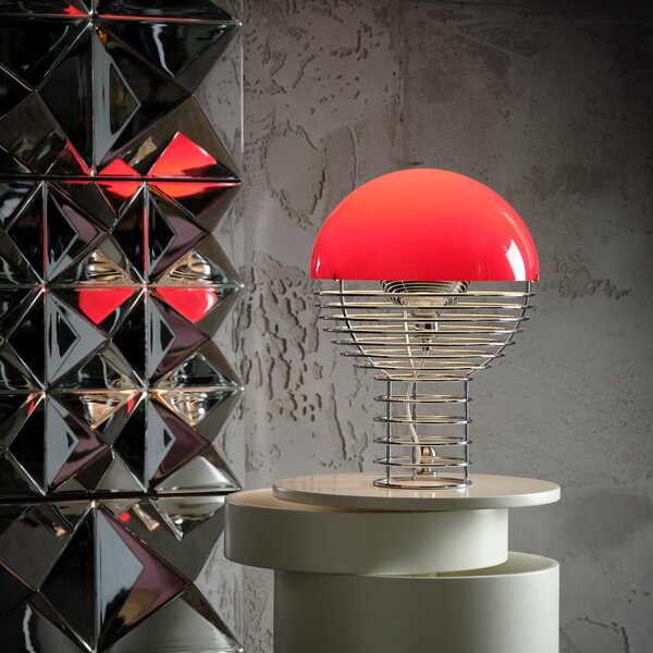 Lampa Stołowa Verpan, Wire Small, metaliczny, salon, metal, design