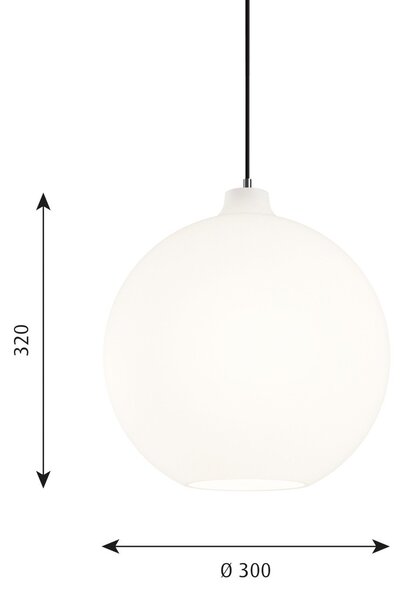 Lampa Wisząca Louis Poulsen, Wohlert, ściemnialny, biały, salon, szkło, design