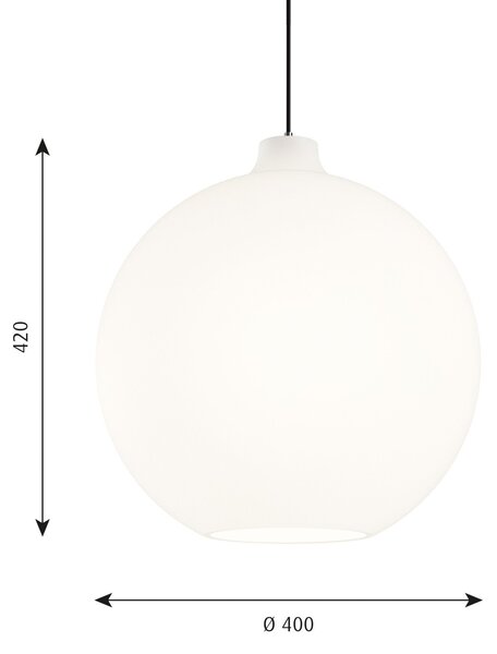 Lampa Wisząca Louis Poulsen, Wohlert, ściemnialny, biały, salon, szkło, design