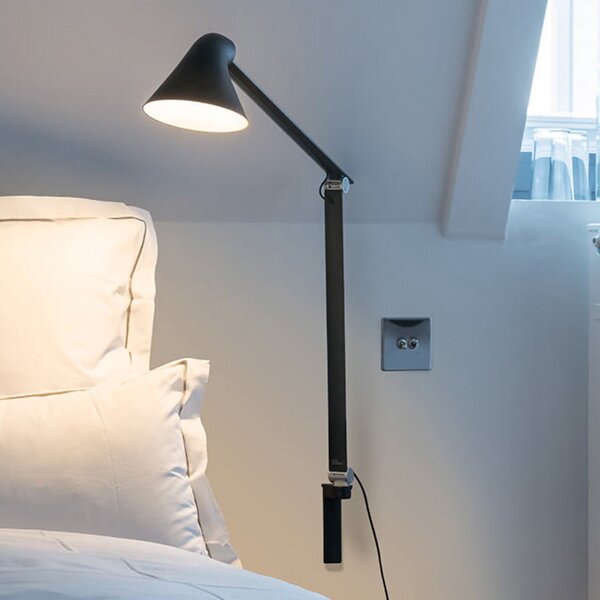 Lampa Ścienna Louis Poulsen, NJP, czarny, salon, metal, design