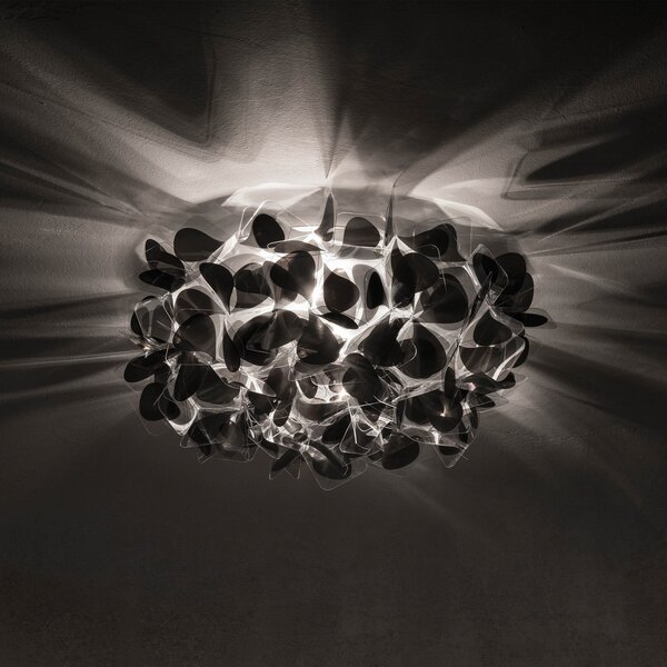 Lampa Ścienna Slamp, Clizia Mama Non Mama, ściemnialny, czarny, salon, tworzywo sztuczne, design