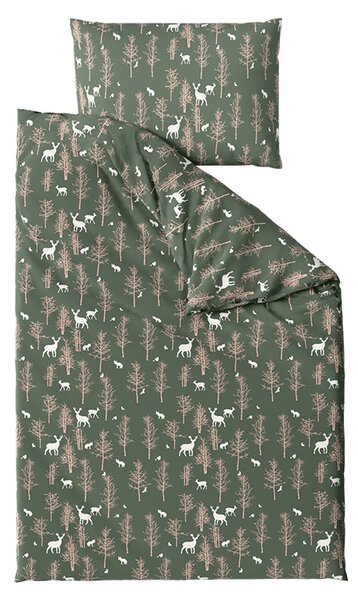Pościel z mikrofibry OAK DEER ciemnozielony Rozmiar pościeli: 2 szt 70 x 90 cm | 200 x 220 cm