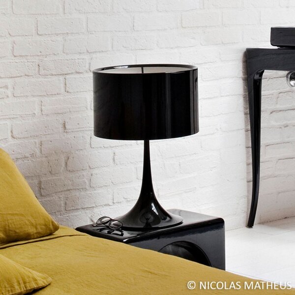 Lampa Stołowa FLOS, SPUN, ściemnialny, czarny, salon, metal, design