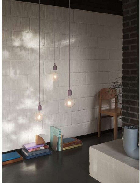 Lampa Wisząca Muuto, fioletowy, sypialnia, tworzywo sztuczne