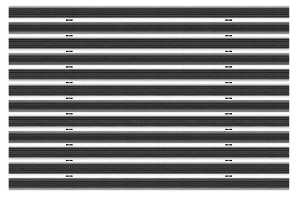 Clean Rubber 50 x 80 cm - wycieraczka aluminiowa 12 mm szary Brak