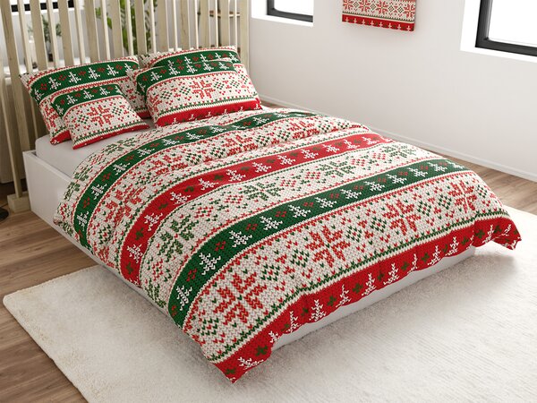 Pościel z mikrofibry FROSTED CHRISTMAS kolorowa Rozmiar pościeli: 70 x 90 cm | 140 x 220 cm