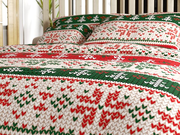 Pościel z mikrofibry FROSTED CHRISTMAS kolorowa Rozmiar pościeli: 70 x 90 cm | 140 x 220 cm