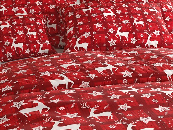 Pościel z mikrofibry VELVET CHRISTMAS czerwone Rozmiar pościeli: 70 x 90 cm | 140 x 220 cm