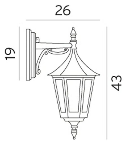 Zewnętrzna Lampa Norlys, czarny, taras, aluminium