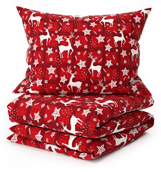 Pościel z mikrofibry VELVET CHRISTMAS czerwone Rozmiar pościeli: 70 x 90 cm | 140 x 220 cm