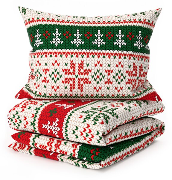 Pościel z mikrofibry FROSTED CHRISTMAS kolorowa Rozmiar pościeli: 70 x 90 cm | 140 x 220 cm
