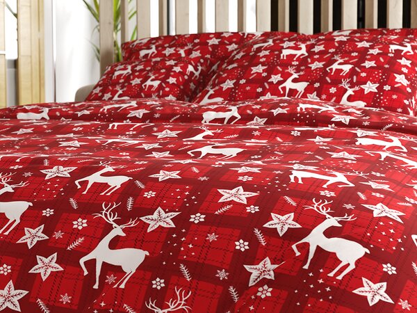 Pościel z mikrofibry VELVET CHRISTMAS czerwone Rozmiar pościeli: 70 x 90 cm | 140 x 220 cm