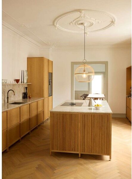 Żyrandol Stockholm Nordic, Ø 50 cm, drewno - Halo Design