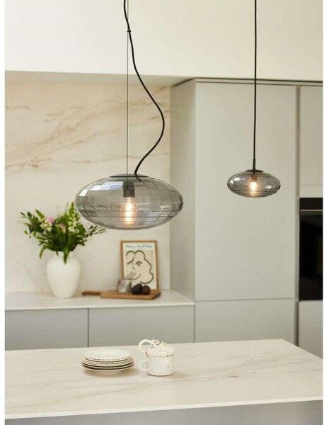 Lampa Wisząca Halo Design, szary, jadalnia, metal