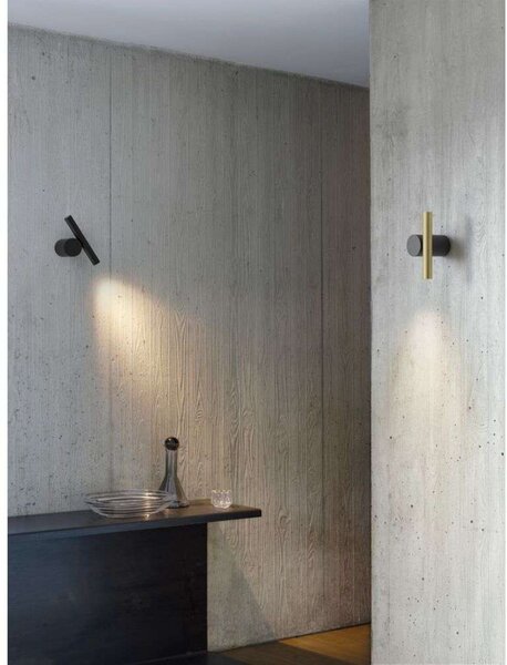 Lampa Ścienna Luceplan, złoty | mosiężny, salon, aluminium