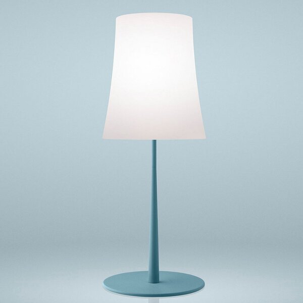Lampa Stołowa Foscarini, Birdie Easy Grande, niebieski, salon, metal, design