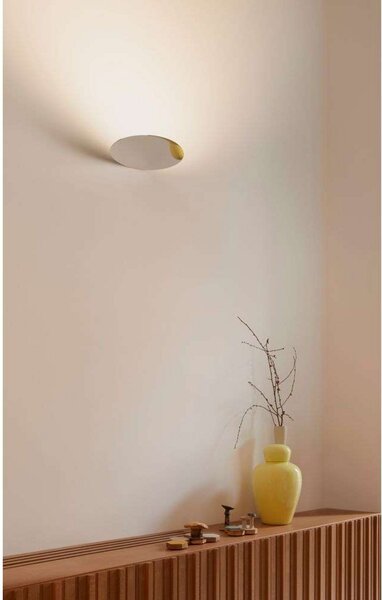 Lampa Ścienna Luceplan, biały, salon, aluminium