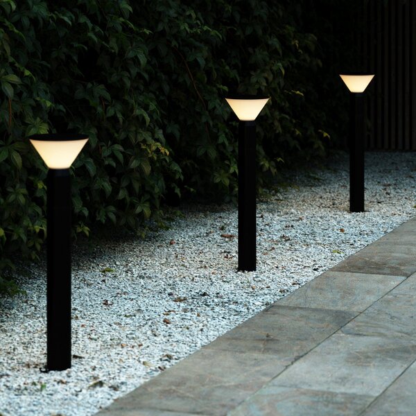 Zewnętrzna Lampa Nordlux, Noorstad, ściemnialny, czarny, metal