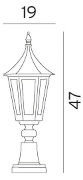 Zewnętrzna Lampa Norlys, czarny, taras, aluminium
