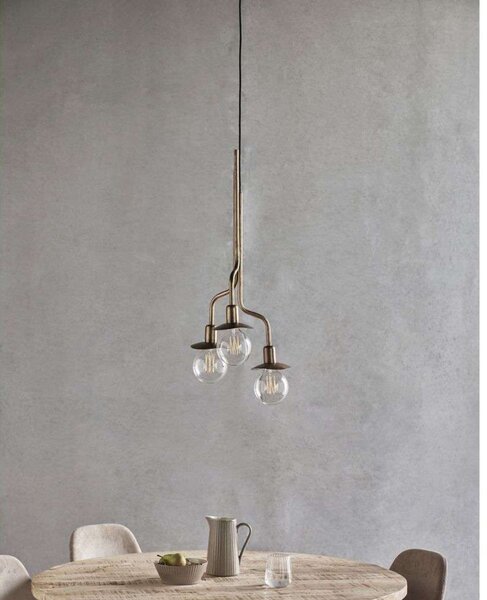 Lampa Wisząca House Doctor, złoty | mosiężny, jadalnia, metal