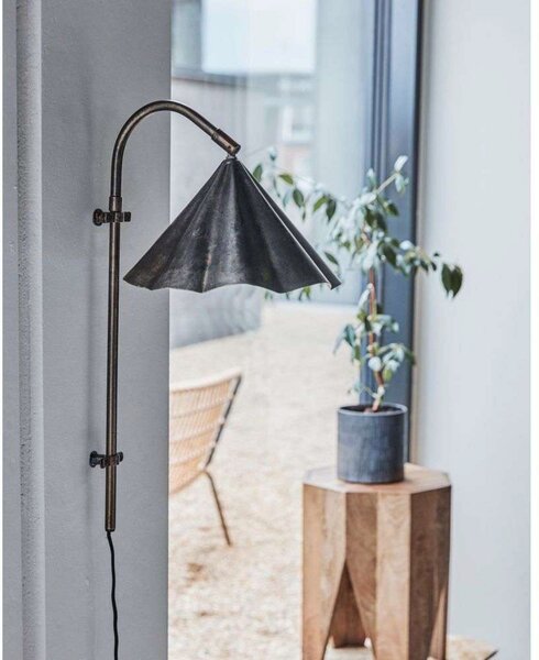 Lampa Ścienna House Doctor, brąz rdzawy, salon, metal
