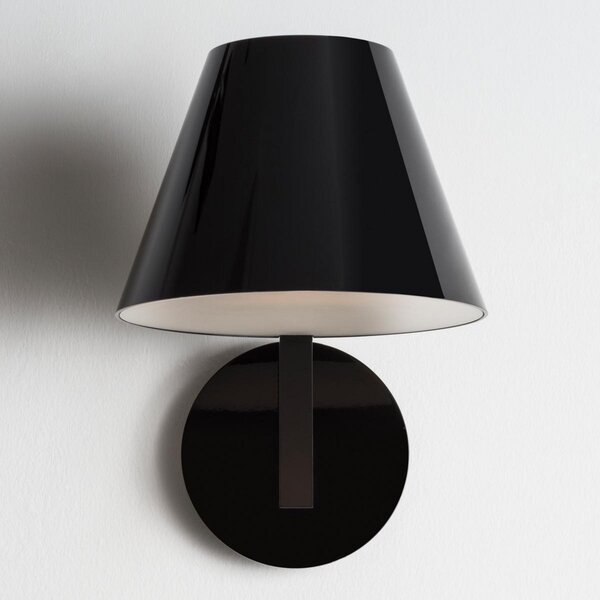 Lampa Ścienna Artemide, La Petite, czarny, salon, metal, design