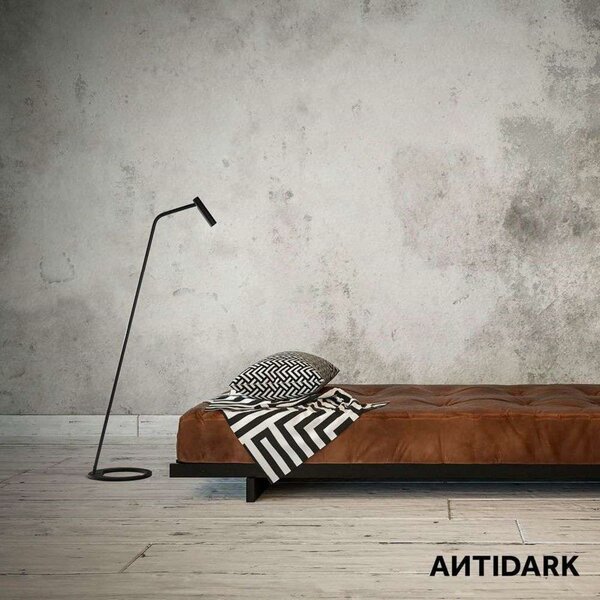 Lampa Podłogowa ANTIDARK, czarny, salon, aluminium