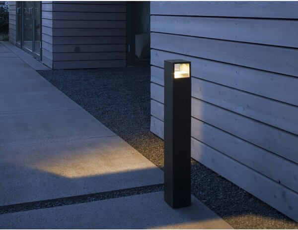 Zewnętrzna Lampa ANTIDARK, ściemnialny, czarny, taras, aluminium