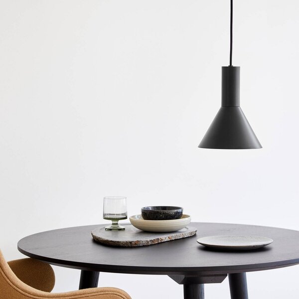 Lampa Wisząca FRANDSEN, Lyss, ściemnialny, czarny, salon, metal, design