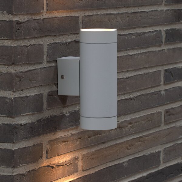 Zewnętrzna Lampa Nordlux, Tin Maxi Double, ściemnialny, biały, metal, nowoczesny