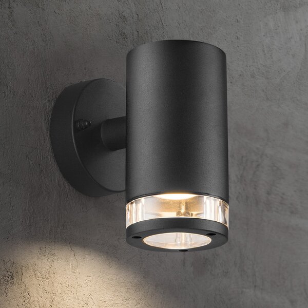 Zewnętrzna Lampa Nordlux, Birk, czarny, metal, nowoczesny