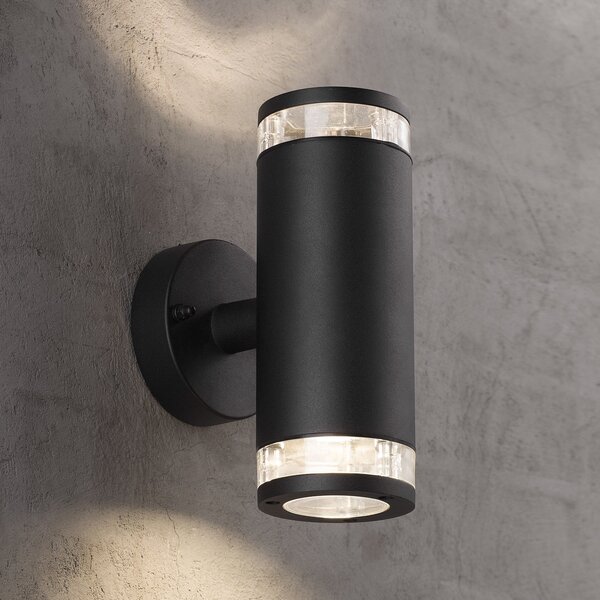 Zewnętrzna Lampa Nordlux, Birk, czarny, metal, nowoczesny