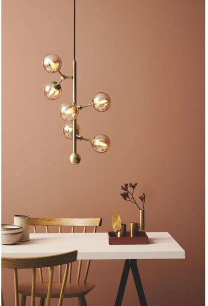Lampa Wisząca Halo Design, złoty | mosiężny, jadalnia, metal