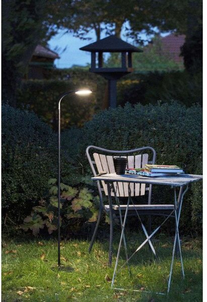 Lampa Podłogowa Halo Design, ściemnialny, czarny, salon, tworzywo sztuczne