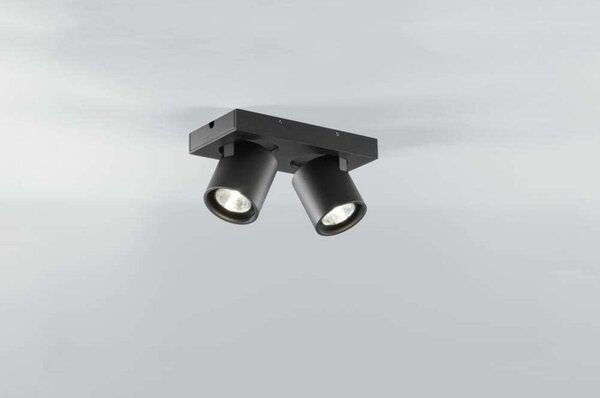 Lampa Sufitowa LIGHT-POINT, ściemnialny, czarny, salon, aluminium