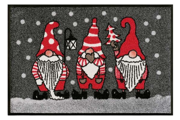 Wycieraczka Winter Gnomes Grey 40 x 60 cm