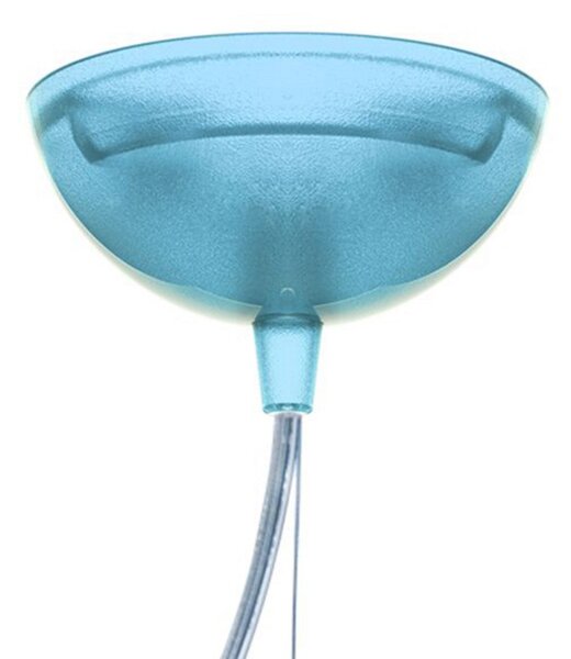 Lampa Wisząca Kartell, Small FL/Y, niebieski, salon, tworzywo sztuczne, design