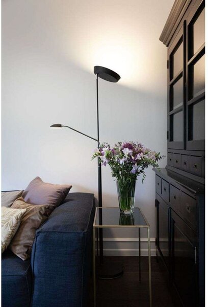 Lampa Podłogowa Halo Design, ściemnialny, złoty | mosiężny, salon, metal