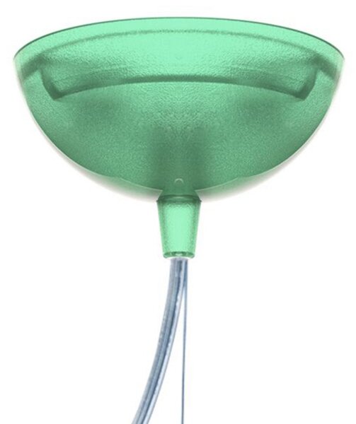 Lampa Wisząca Kartell, Small FL/Y, zielony, salon, tworzywo sztuczne, design